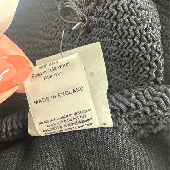 Hunza G Black Tank Dress One Size - Picture 8 of 9